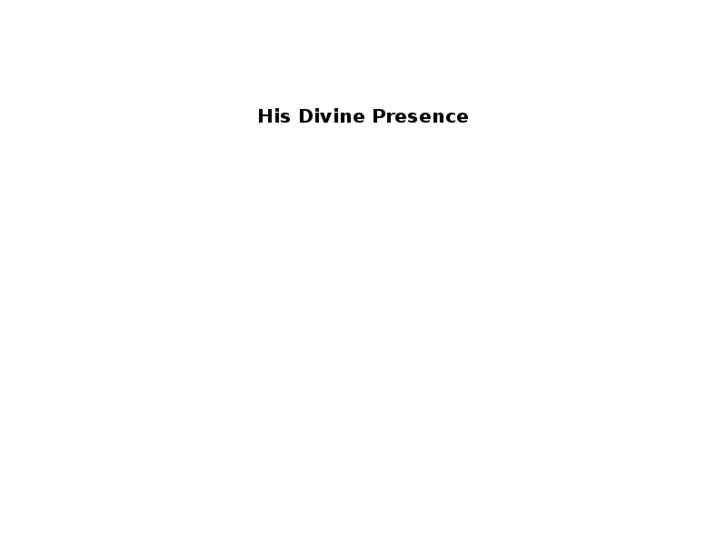 www.hisdivinepresence.org