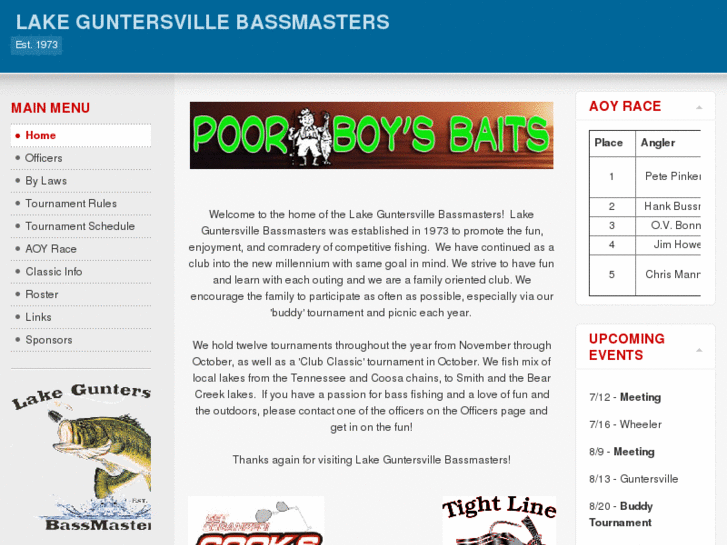 www.lakeguntersvillebassmasters.com