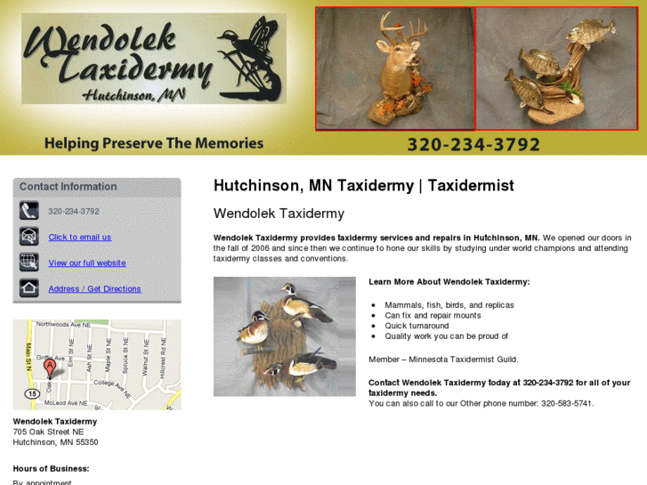 www.taxidermycentralmn.com