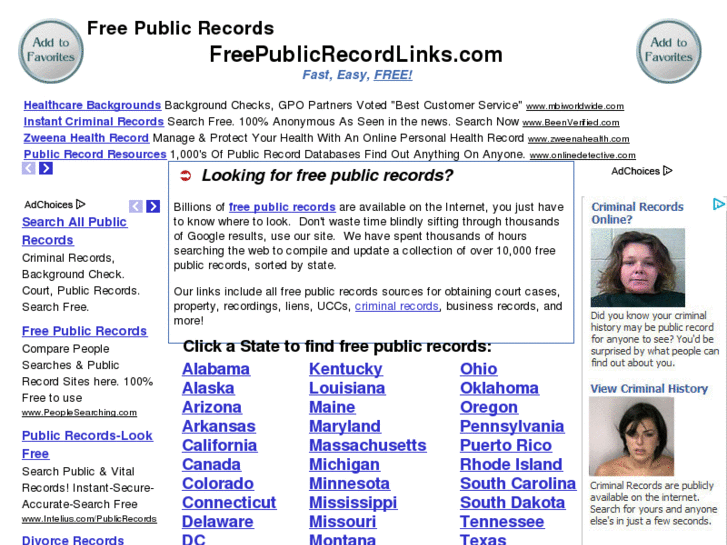 www.freepublicrecordlinks.com