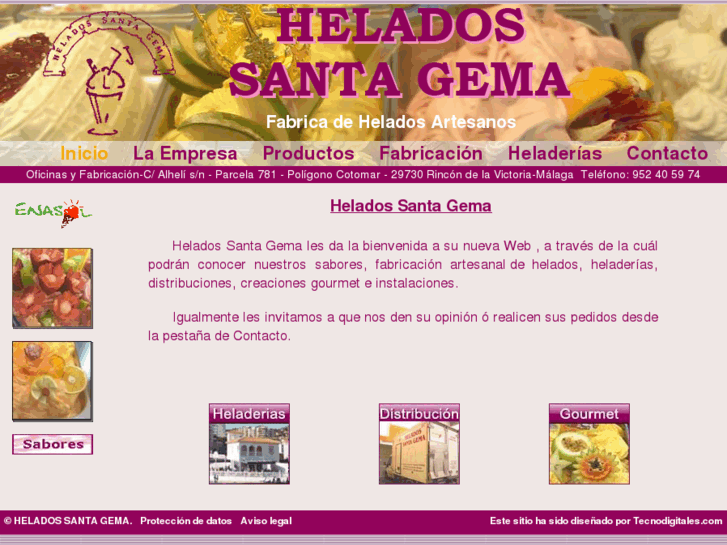 www.heladeriassantagema.com