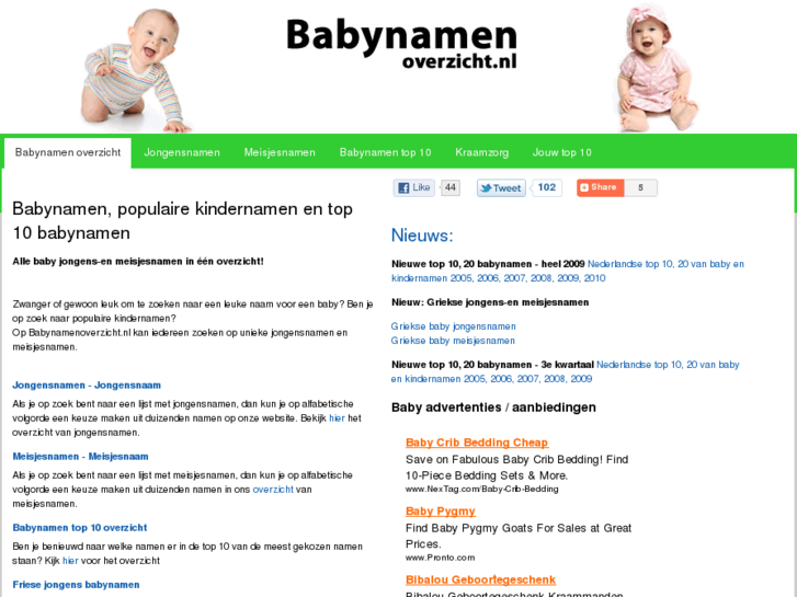 www.babynamenoverzicht.nl