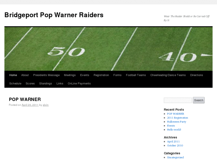 www.bridgeportpopwarnerraiders.com