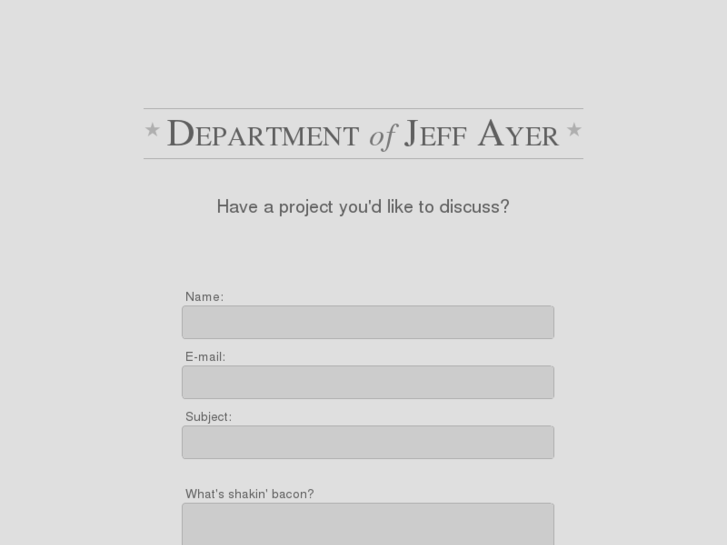 www.departmentofjeffayer.com