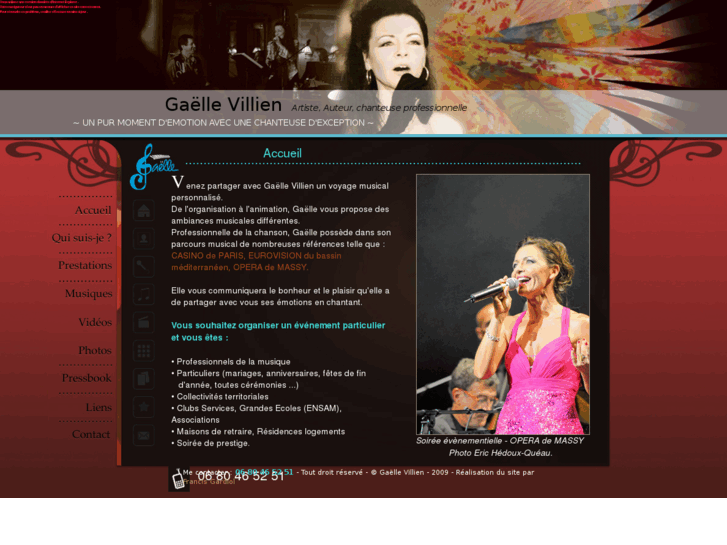 www.gaellevillienchanteusepro.fr