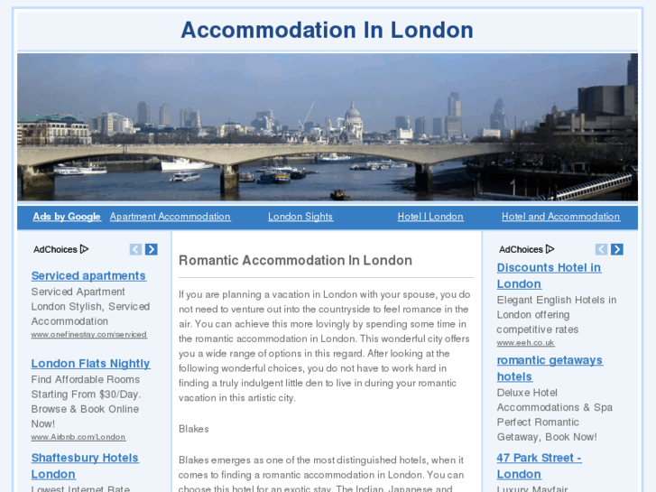 www.accommodationinlondon.org