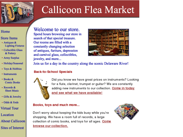 www.callicoonfleamarket.com