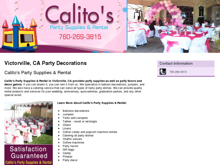 www.carlitospartyrental.com