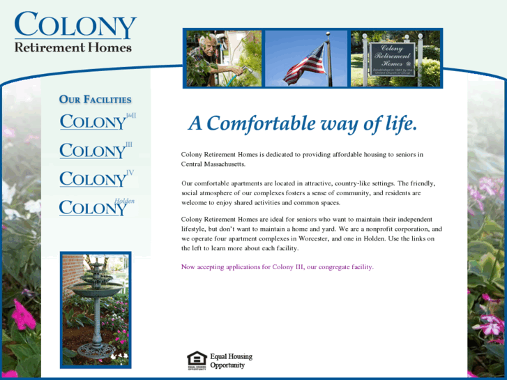 www.colonyretirementhomes.com