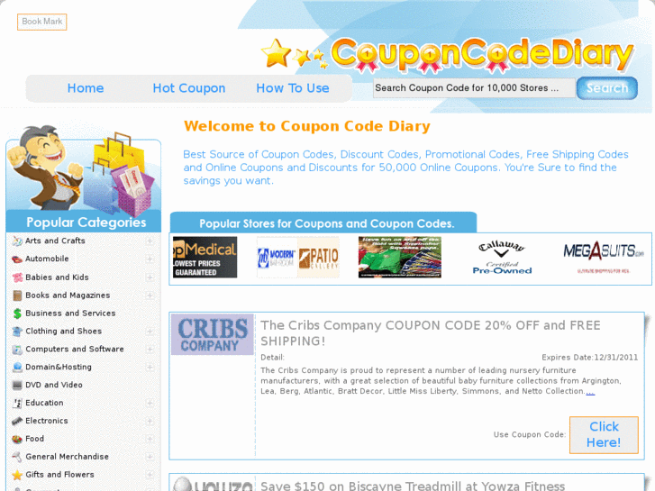 www.couponcodediary.com