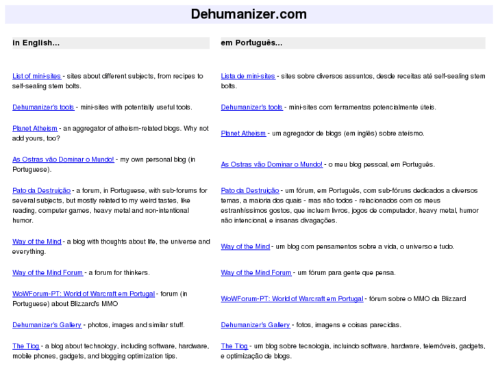 www.dehumanizer.com