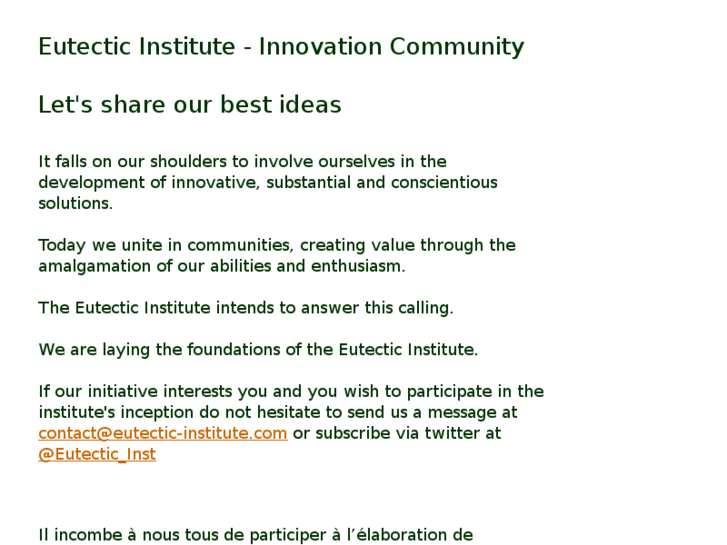 www.eutectic-institute.com