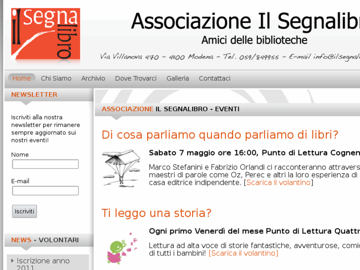 www.ilsegnalibromodena.org