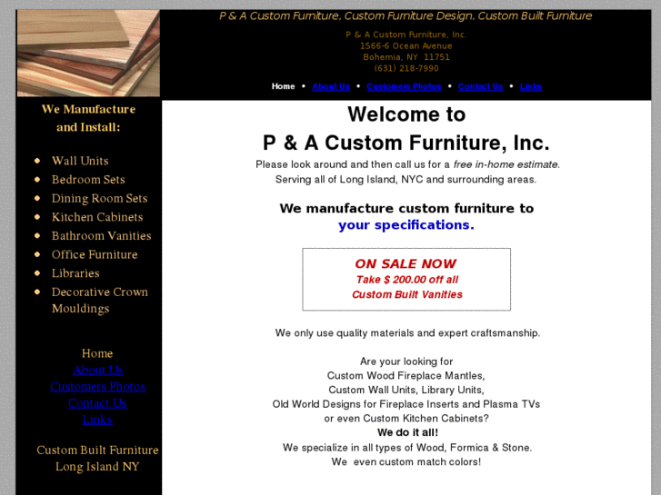 www.pacustomfurniture.com