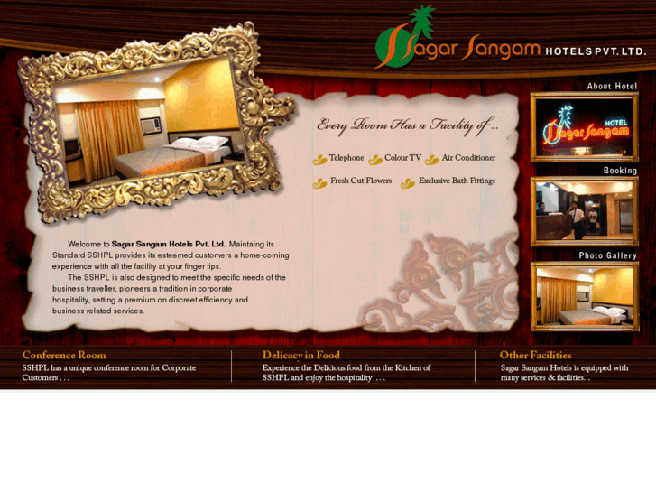 www.sagarsangamhotels.com