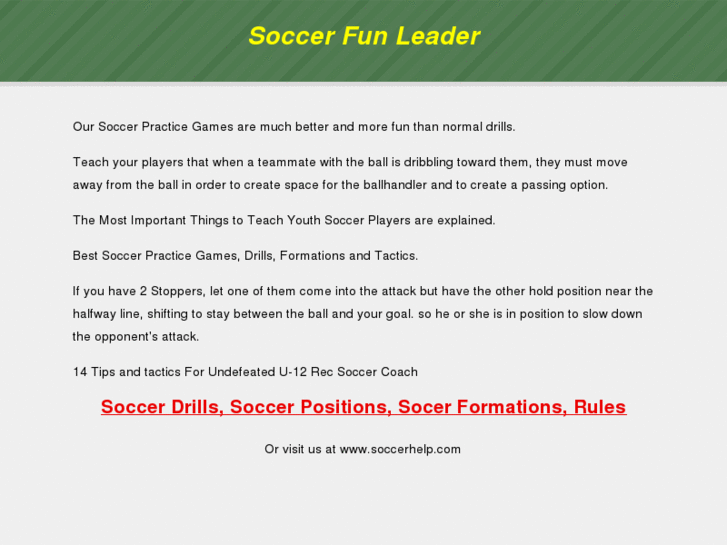 www.soccerfunleader.com