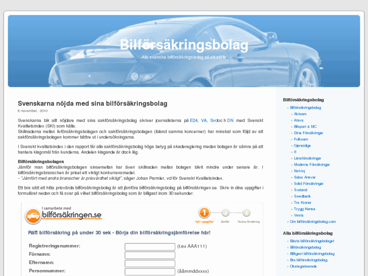 www.bilforsakringsbolag.com