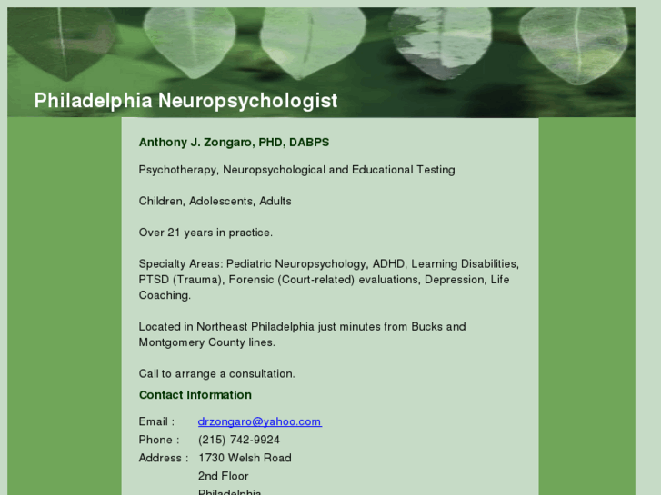 www.philadelphianeuropsychologist.com