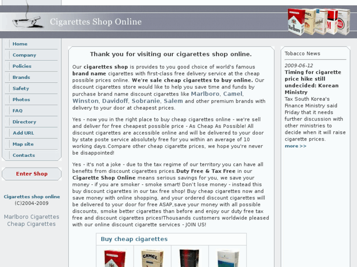 www.cigarettesshoponline.com