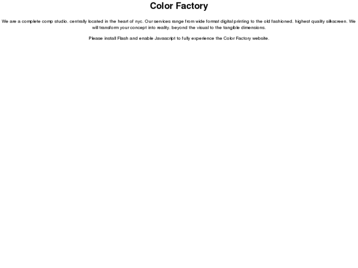 www.colorfactorynyc.com