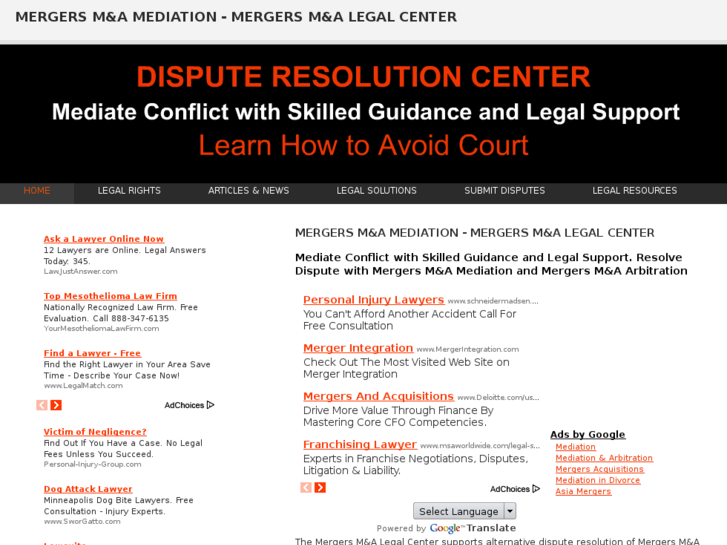 www.mergersacquisitionsmediation.com