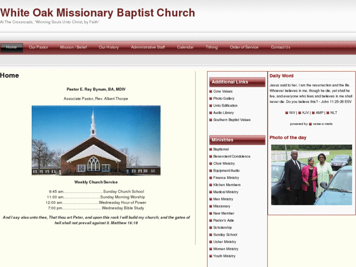 www.whiteoakmissionarybaptistchurch.org