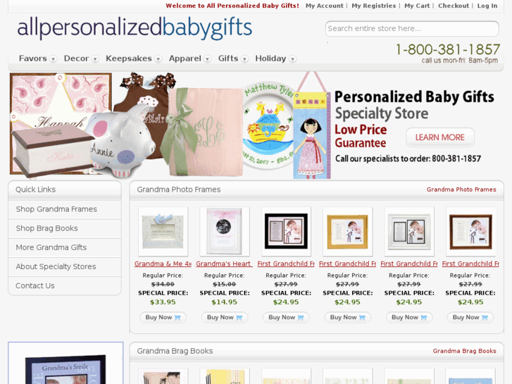 www.allpersonalizedbabygifts.com