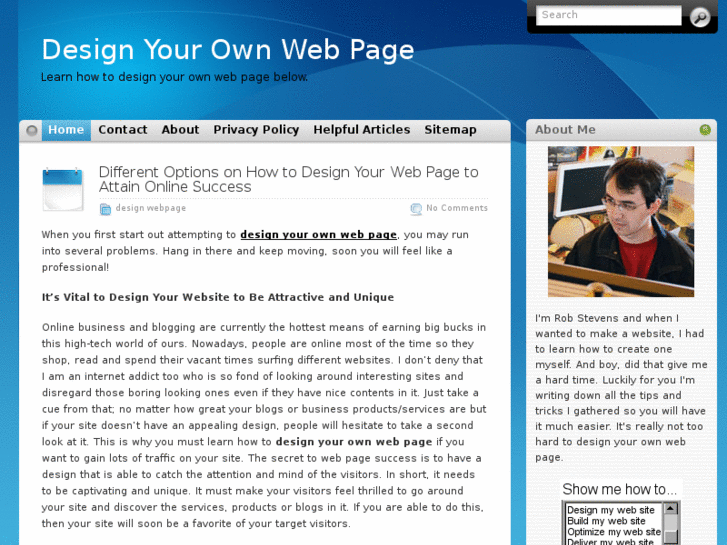 www.designyourownwebpage.org