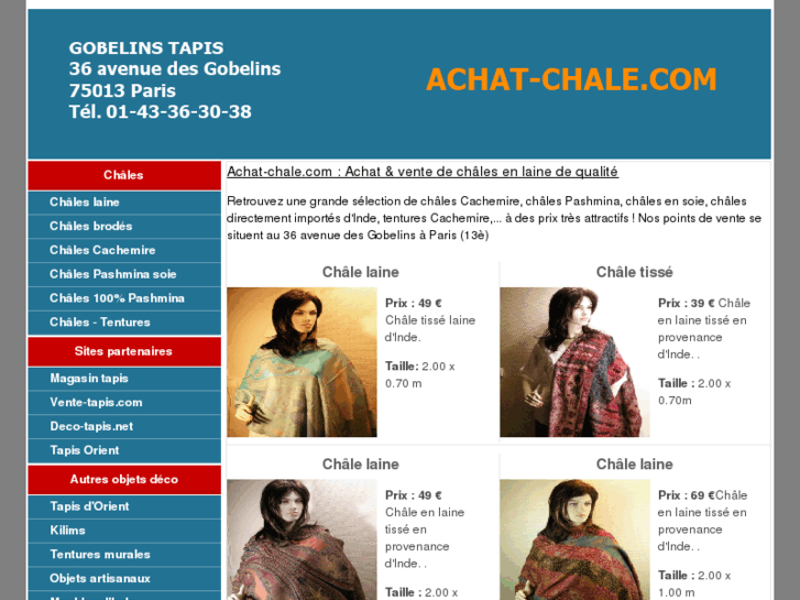 www.achat-chale.com