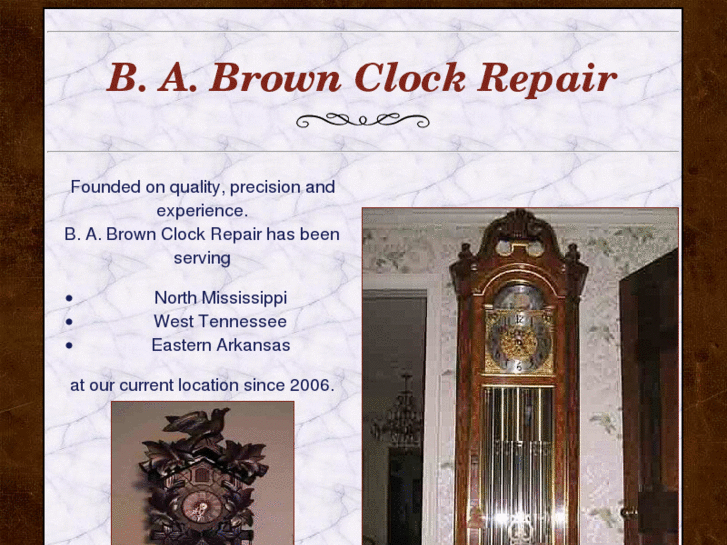 www.babrownclockrepair.com