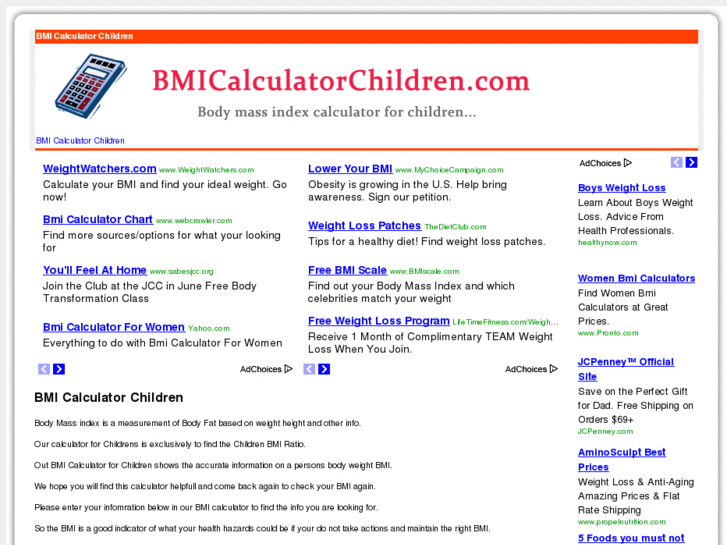 www.bmicalculatorchildren.com