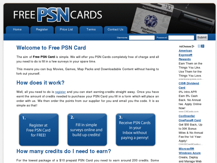 www.freepsncard.net