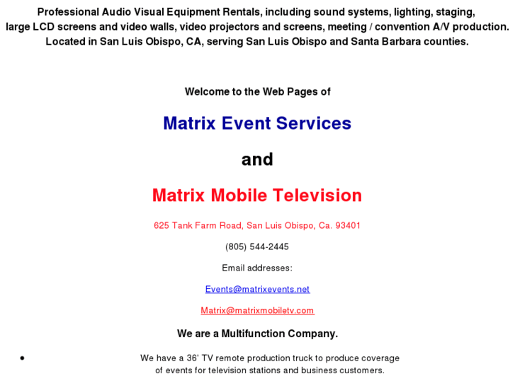 www.matrixevents.net