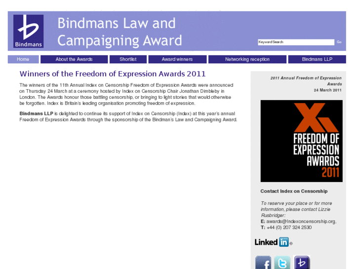 www.bindmanslawandcampaigningaward.com