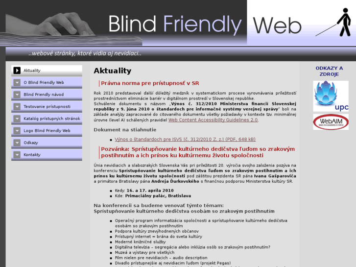 www.blindfriendly.sk