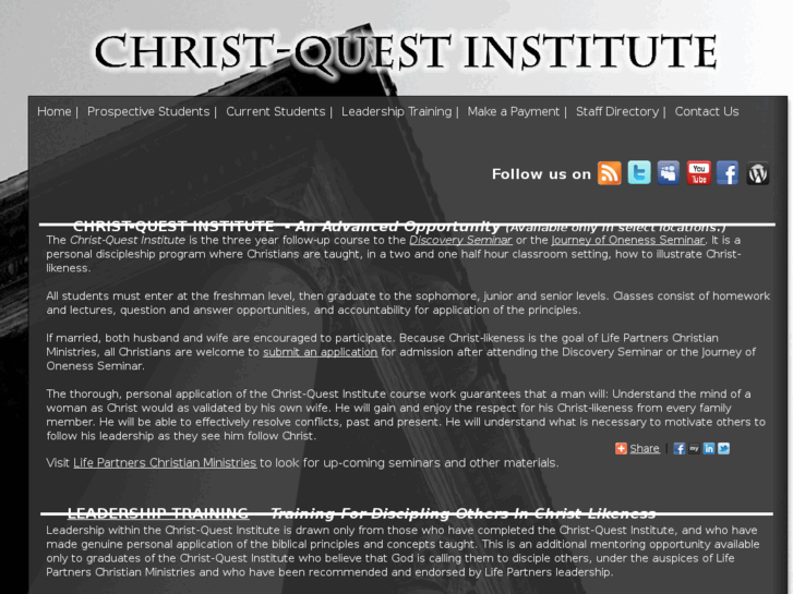 www.christquestinstitute.com