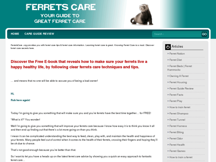 www.ferretscare.org