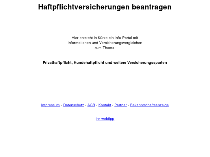 www.haftpflichtversicherungen.org