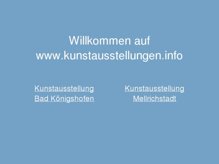 www.kunstausstellungen.info