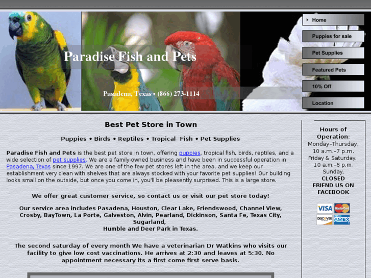 www.paradisefishandpets.com