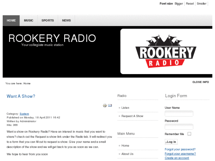 www.rookeryradio.com