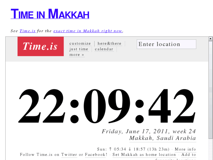 www.timeinmakkah.com