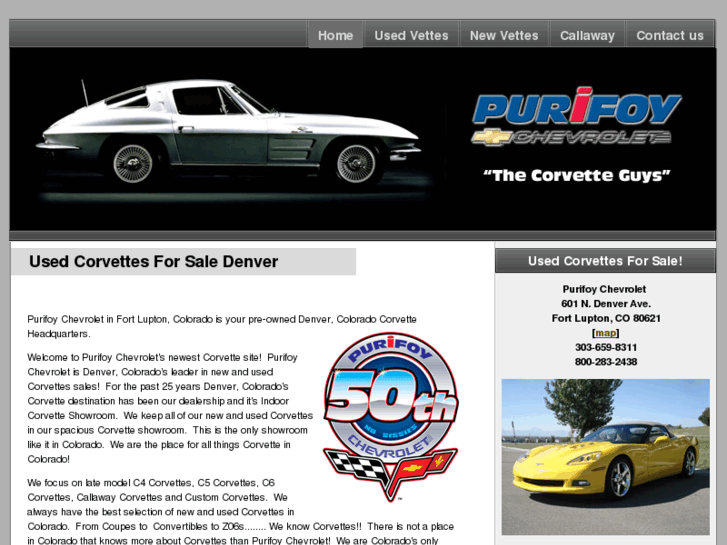 www.usedcorvettesforsaledenver.com