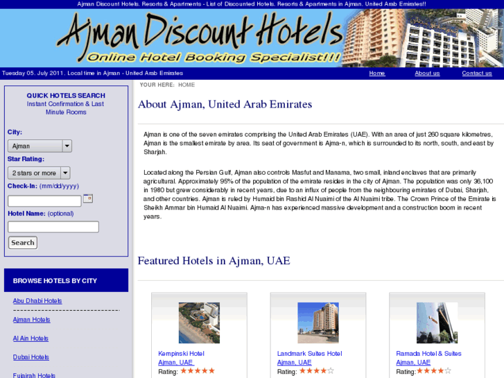 www.ajmandiscounthotels.com