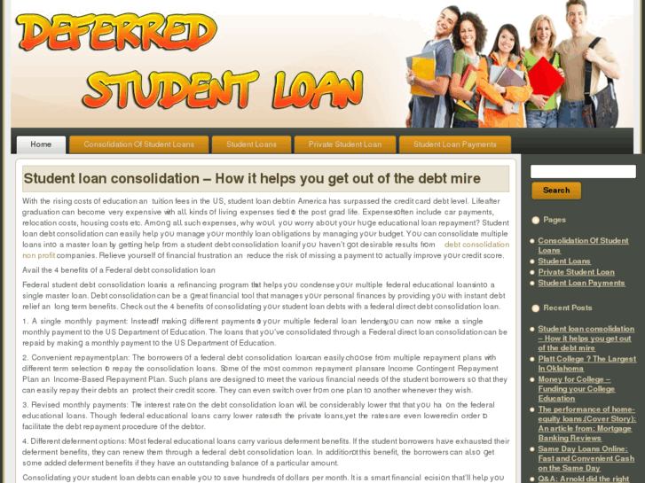 www.deferredstudentloan.org