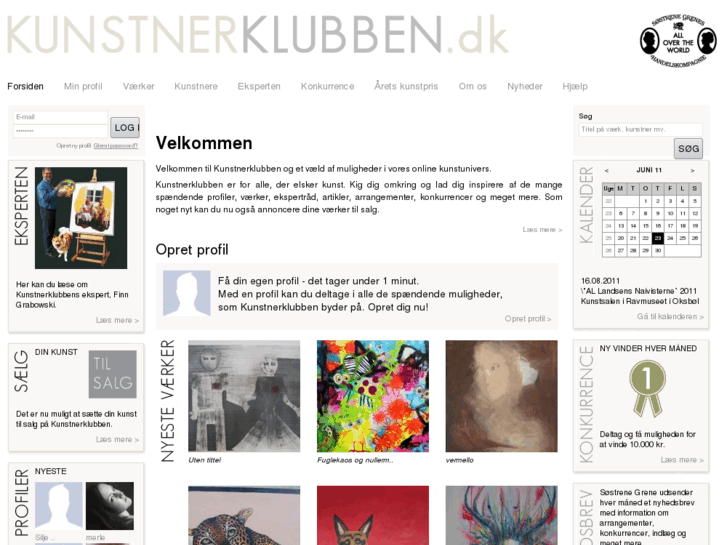 www.kunstnerklubben.dk