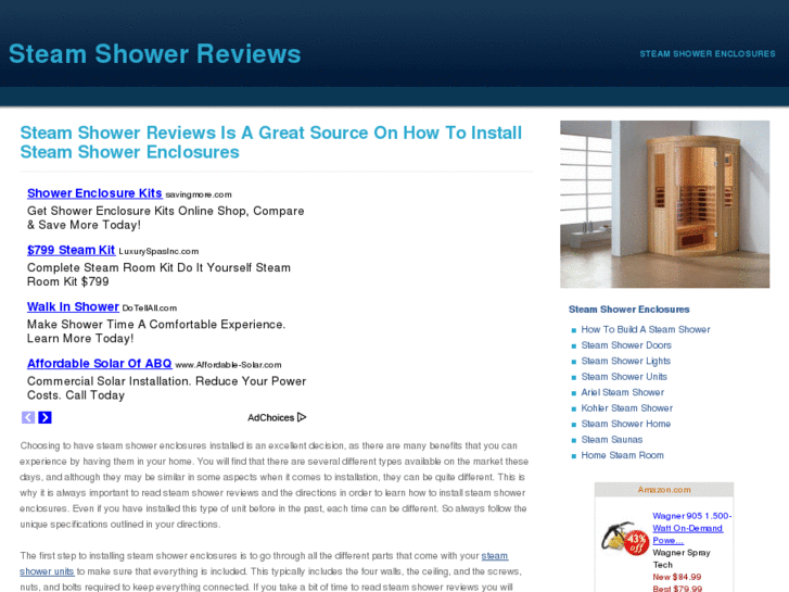 www.steamshowerreviews.com