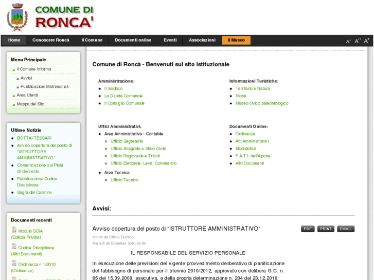 www.comuneronca.eu