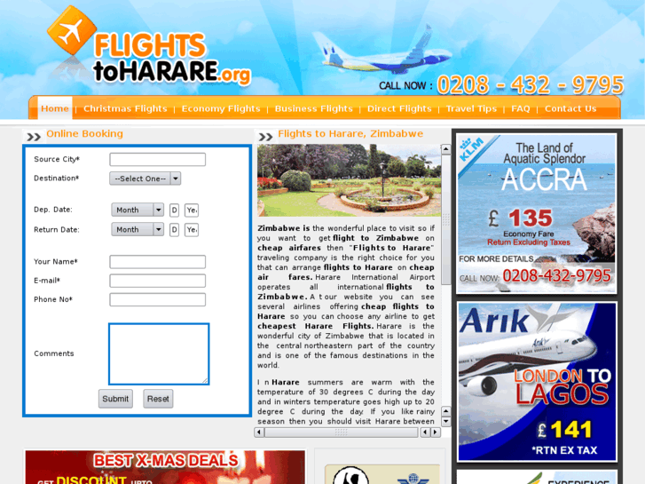 www.flightstoharare.org