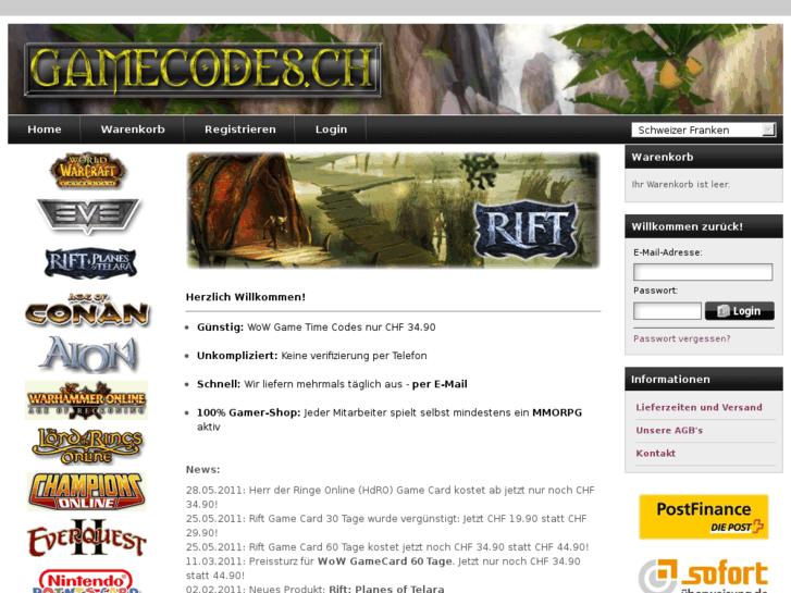 www.gamecodes.ch